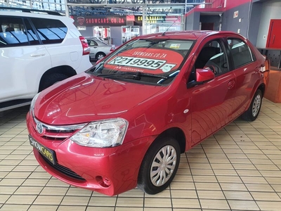 Red Toyota Etios 1.5 Xi Sedan with 44743km available now!