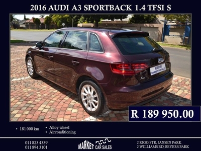 Used Audi A3 Sportback 1.4 TFSI S for sale in Gauteng