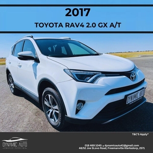 2017 Toyota RAV4 2.0 GX Auto For Sale