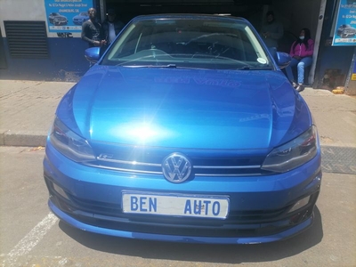 2019 Volkswagen Polo 1.2 TSI Highline DSG, Blue with 53000km available now!