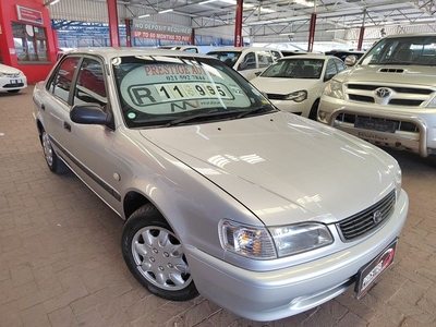 2002 Toyota Corolla 160i GLE, 1 OWNER, ONLY 184000KMS, CALL BIBI 082 755 6298