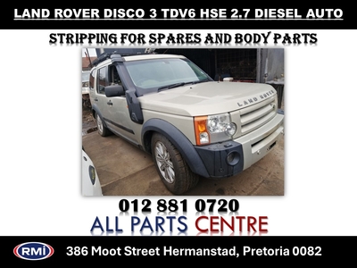 Land Rover Discovery 3 TDV6 HSE 2.7 Diesel Automatic Stripping for Spares