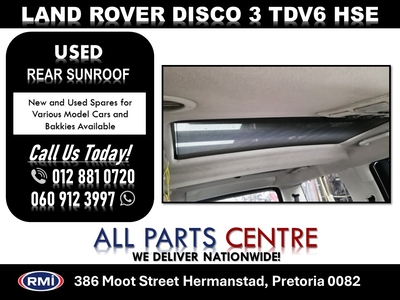 Land Rover Discovery 3TDV6 Hse Used Front and Rear Sunroofs for Sale
