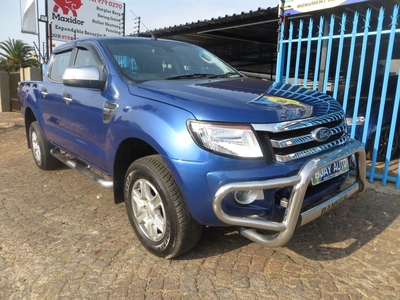2015 Ford Ranger 3.2 TDCi XLT 4x4 D/Cab AT, Blue with 107000km available now!