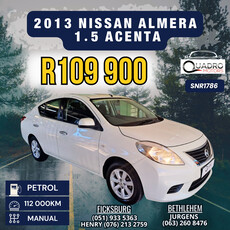 2013 Nissan Almera 1.5 Acenta