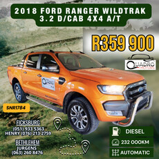 2018 Ford Ranger Wildtrak 3.2 TDCi  4x4 Automatic Double Cab