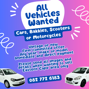 All Vehicles Wanted!