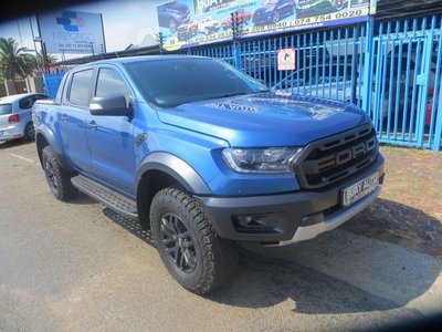 2019 Ford Ranger Raptor MY21.10 2.0 BIT D Cab 4X4 AT Special Edition, Blue with 102000km available n