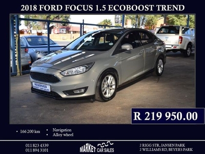 Used Ford Focus 1.5 EcoBoost Trend Auto for sale in Gauteng