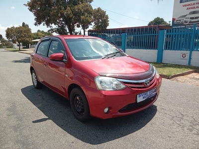 Toyota Etios 1.5 Xi 5-Door, Red with 71000km, for sale!