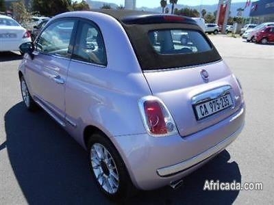 2014 Fiat 500 My14 1. 4 Lounge Cabriolet Pink