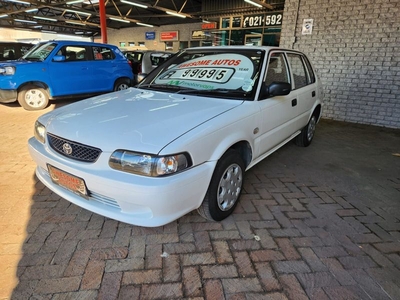 2004 Toyota Tazz 130, White with 80660km CALL JOOMA 071 584 3388