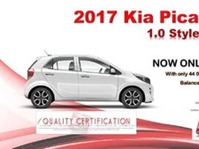 Kia Picanto 2017, Automatic, 1 litres - Centurion