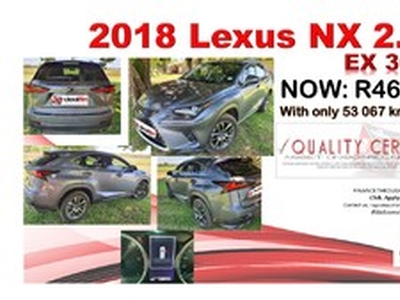 Lexus NX 2018, Manual, 3 litres - Centurion