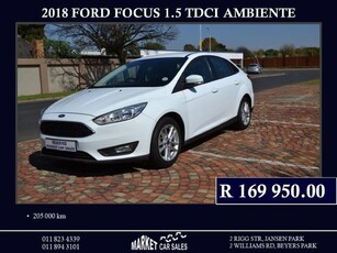 Used Ford Focus 1.5 TDCi Ambiente for sale in Gauteng