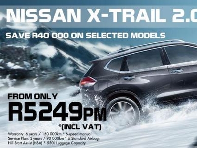 New 2016 X-trail 1.6 Dci Design 7 seater Promotional Pricing!!