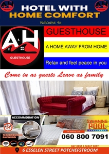 A&H secure guesthouse in Potchefstroom. Lodge & Accommodation