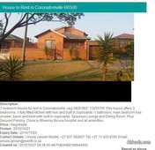 House for Rent in Coronationville