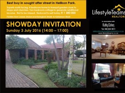 4 Bedroom family home in Helikon Park with 2 Bedroom cottage - Randfontein