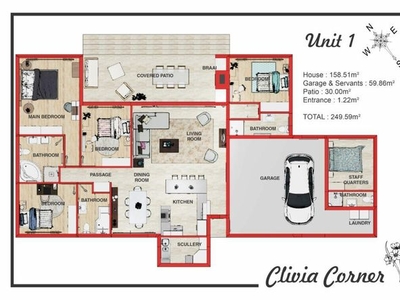 4 Bedroom Cluster For Sale in Allen's Nek in Allen's Nek - 1-2 Clivia Corner 1 Van Vuuren Street