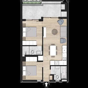 Unit 211, 84m2 at Seahorse Luxury Apartments, New Development