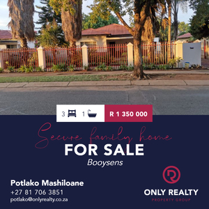 4 Bedroom Freestanding For Sale in Booysens