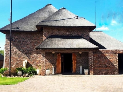 Stylish 4 Bedroom Africa Safari-Style Thatched Roof River Home For Sale!