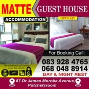 Matte guest house potchefstroom /accomodition call:0839284765/ 0680488914 - Potchefstroom