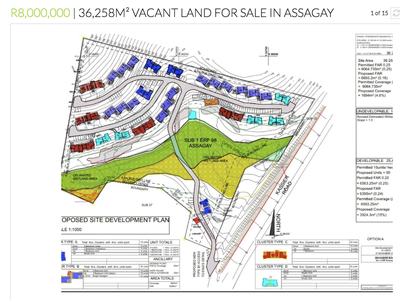 Vacant Land / Plot For Sale in Assagay, Hillcrest