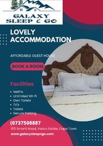 Affordable rooms to let per hour and night stay - Cape Town