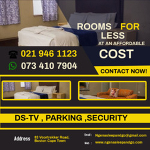 Come to our clean and neat rooms at a low price, you wont regret.- - Cape Town
