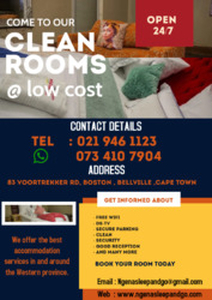 Quick rooms to get for short period of time. - Cape Town