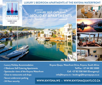 Knysna Quays Accommodation - Self catering apartments