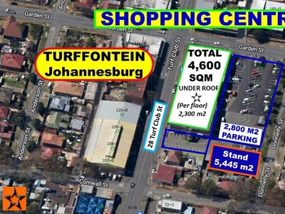 4600 m² Retail Space in Turffontein